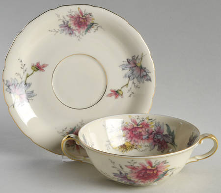 Helena Flat Cream Soup Bowl & Saucer Set