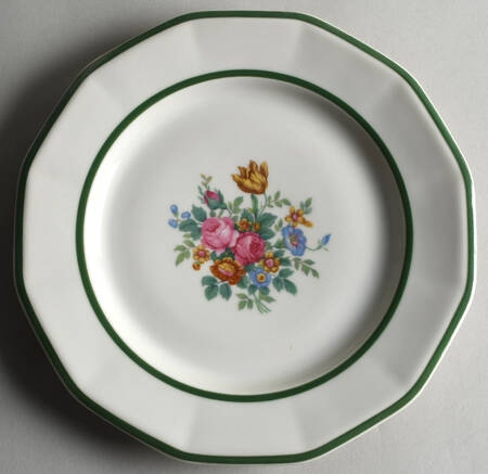 Lorraine (Green Trim) Dinner Plate