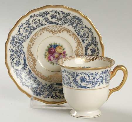 Margarite Footed Demitasse Cup & Saucer Set