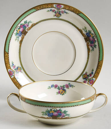 Maytime Flat Cream Soup Bowl & Saucer Set