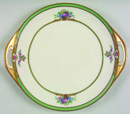 Maytime Handled Cake Plate