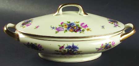 Meissen Oval Covered Vegetable