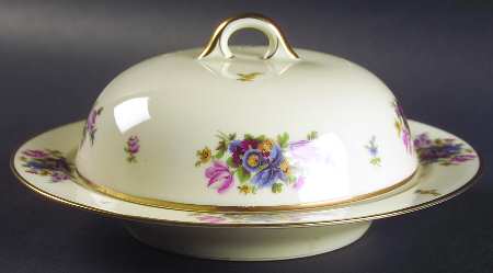 Meissen Round Covered Butter