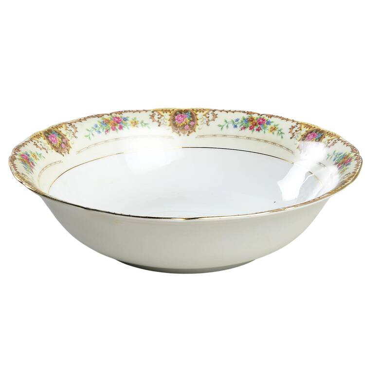 Patricia Brown 9" Round Vegetable Bowl