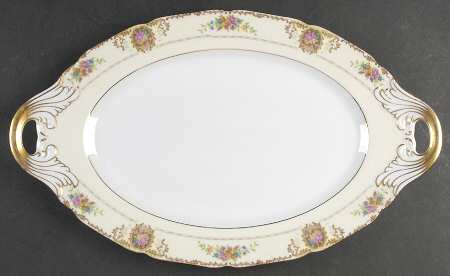 Patricia Brown 16" Oval Serving Platter by Black Knight