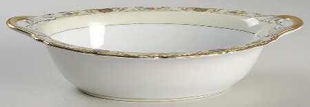 Patricia Brown 11" Oval Vegetable Bowl by Black Knight