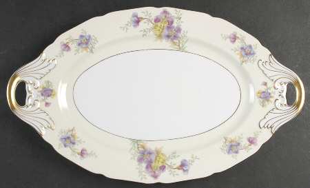 Rambler Rose 16" Oval Serving Platter