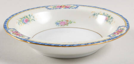 Rhoda Rhoda Blue Rim Fruit/Dessert (Sauce) Bowl