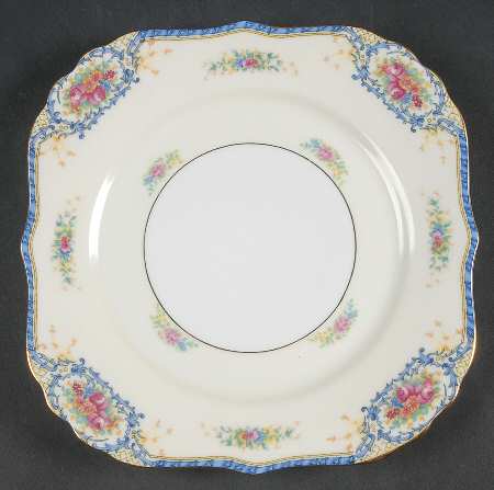 Rhoda Rhoda Blue Square Luncheon Plate