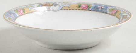 Rosari (Smooth, Fruit Basket, Blue) Rim Fruit/Dessert (Sauce) Bowl