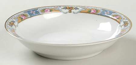 Rosari (Smooth, Fruit Basket, Blue) Rim Cereal Bowl