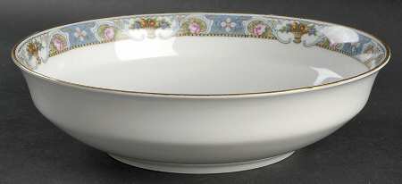 Rosari (Smooth, Fruit Basket, Blue) 9" Round Vegetable Bowl
