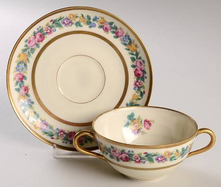 Rosemarie Flat Bouillon Cup & Saucer