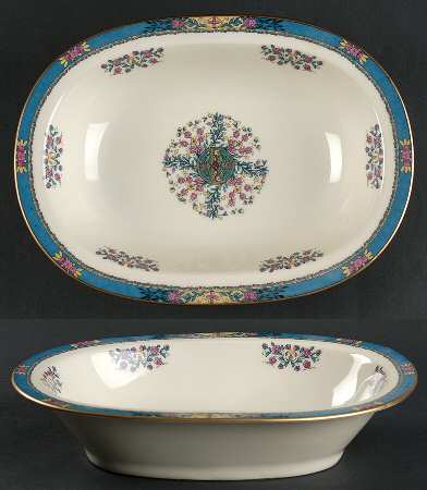 Tangiers 9" Oval Vegetable Bowl by Black Knight