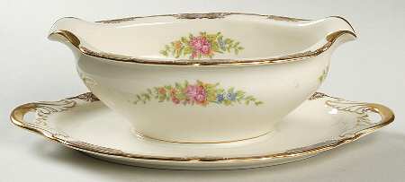 Washington Gravy Boat with Attached Underplate