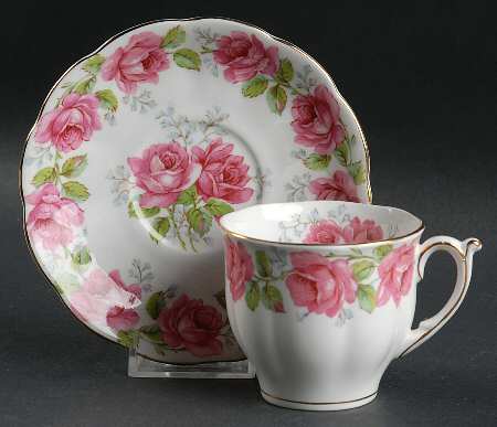 Lady Alexander Rose Flat Cup & Saucer Set