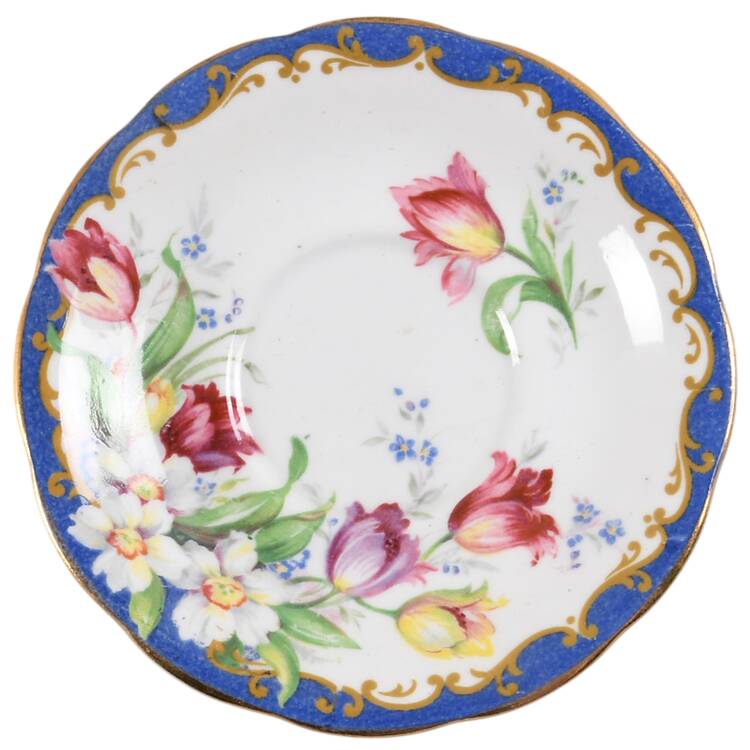 Narcissus (Blue) Saucer for Demitasse Cup