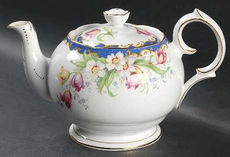 Narcissus (Blue) Teapot & Lid