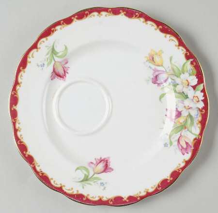 Narcissus (Maroon) Snack Plate