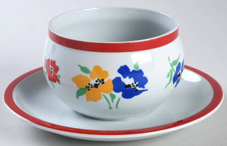 Anemone Gravy Boat with Attached Underplate