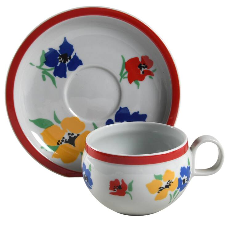 Anemone Flat Cup & Saucer Set