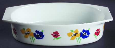 Anemone 9" Oval Baker