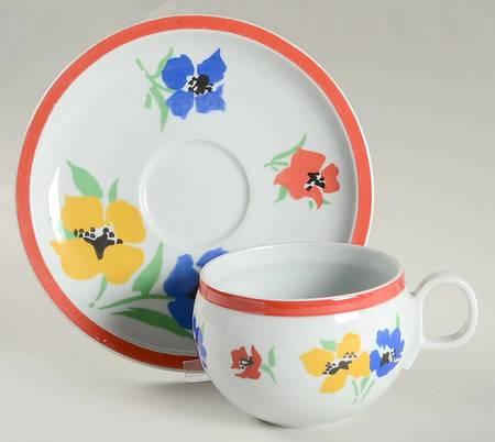 Anemone Oversized Cup & Saucer Set