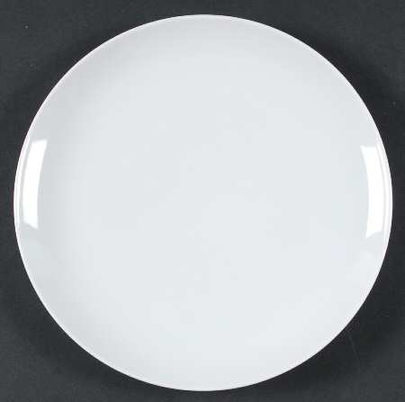 Athens White Salad Plate