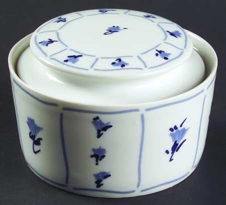 Blue Fields Sugar Bowl & Lid