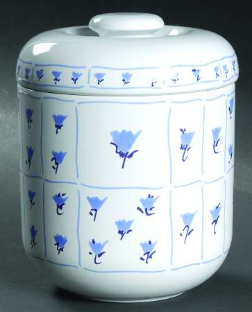 Blue Fields Medium Canister & Lid