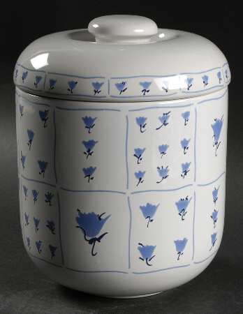 Blue Fields Extra Large Canister & Lid