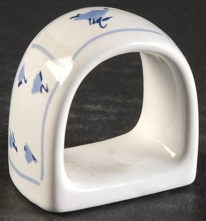 Blue Fields Napkin Ring