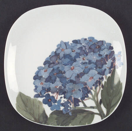 Blue Hydrangea Salad Plate