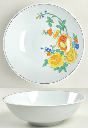 Blossoms 9" Round Vegetable Bowl