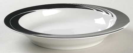 Black Pearl Rim Soup Bowl