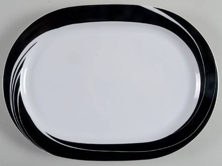 Black Pearl 11" Oval Serving Platter