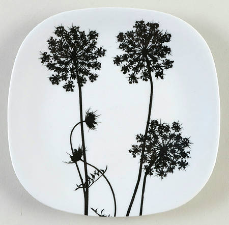 Black & White Salad Plate