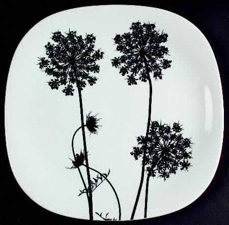 Black & White Dinner Plate