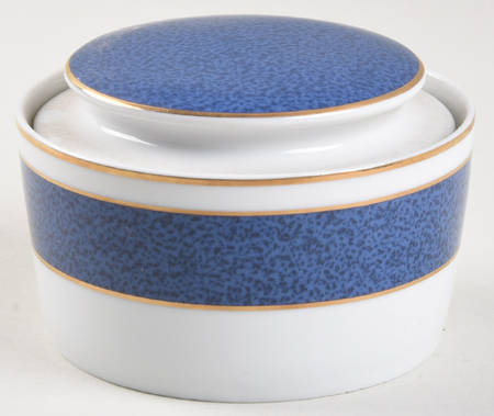 Carnegie Blue Sugar Bowl & Lid
