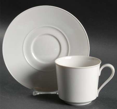 Chateau Blanc Flat Cup & Saucer Set