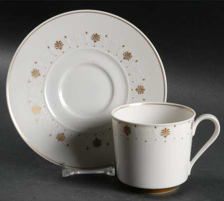 Chateau Empire Flat Cup & Saucer Set