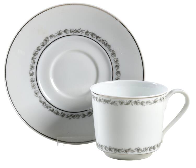 Chateau Noir Flat Cup & Saucer Set