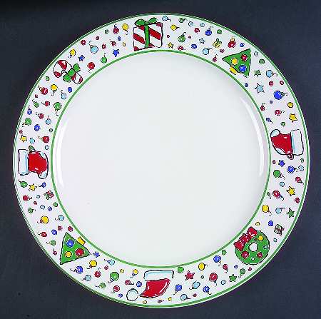 Christmas Party 12" Chop Plate (Round Platter)
