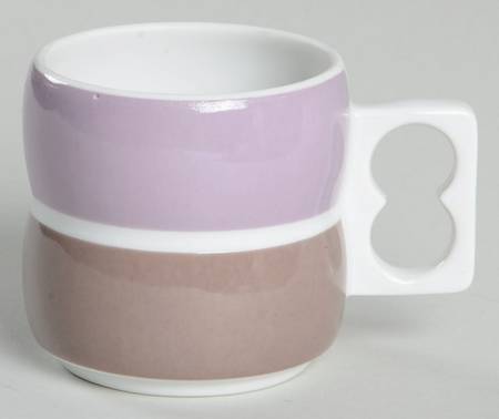Chromatics Beige Black Flat Demitasse Cup