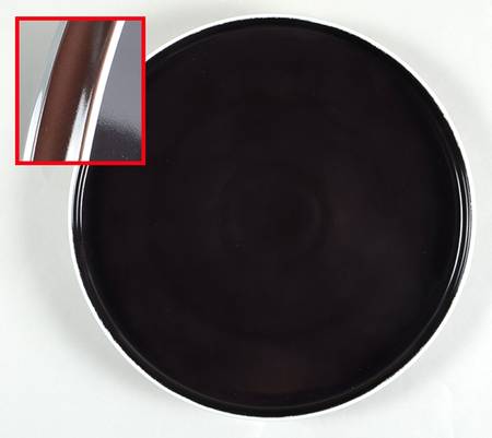 Chromatics Beige Black Dinner Plate