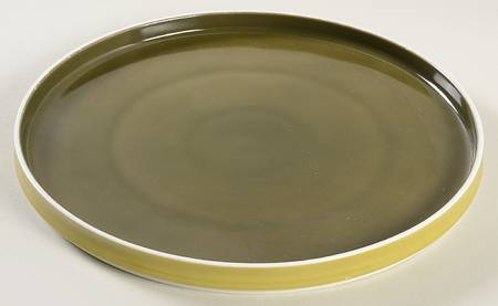 Chromatics Gold Brown Dinner Plate