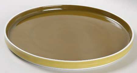 Chromatics Gold Brown Dinner Plate