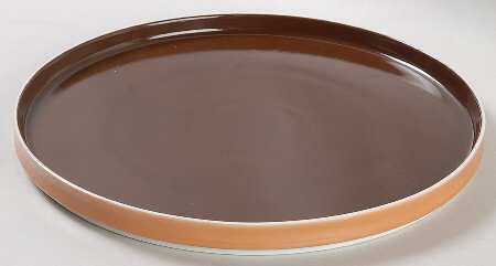 Chromatics Gold Brown Dinner Plate