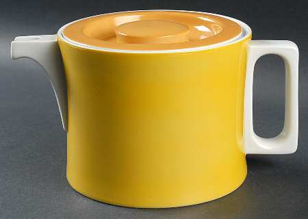 Chromatics Gold Brown Coffee Pot & Lid