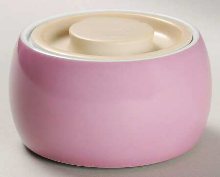 Chromatics Red Lavender Sugar Bowl & Lid